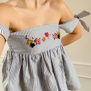 ZARA Floral - Off the Shoulder top